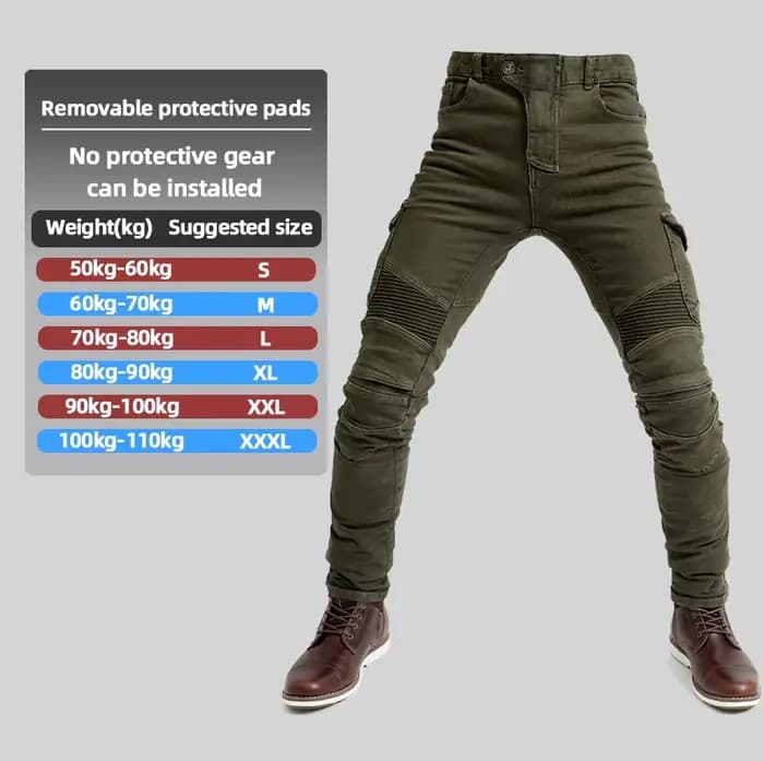 Pantalon de moto en jean, pantalon de motocross, pantalon décontracté pour motard, quatre saisons, é