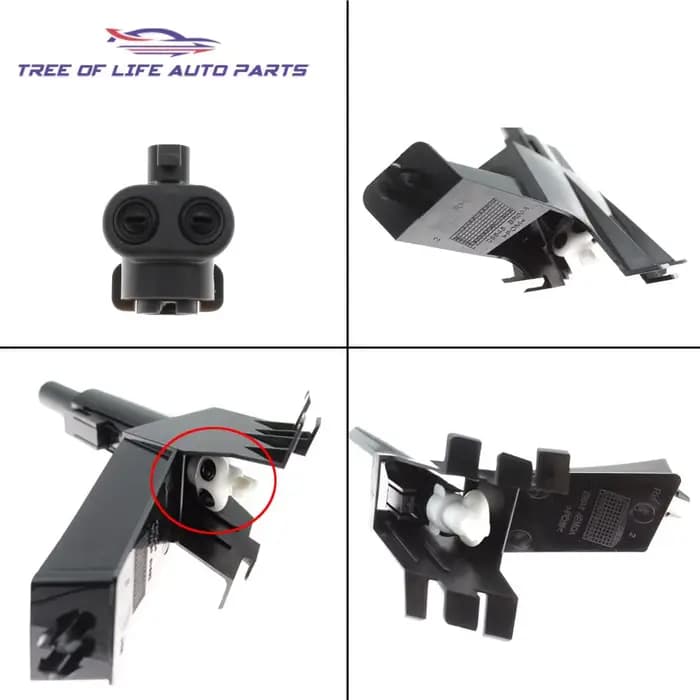 Couvercle de Jet de buse de pulvérisation de lave-phare de pare-chocs avant avec connecteur pour Nis