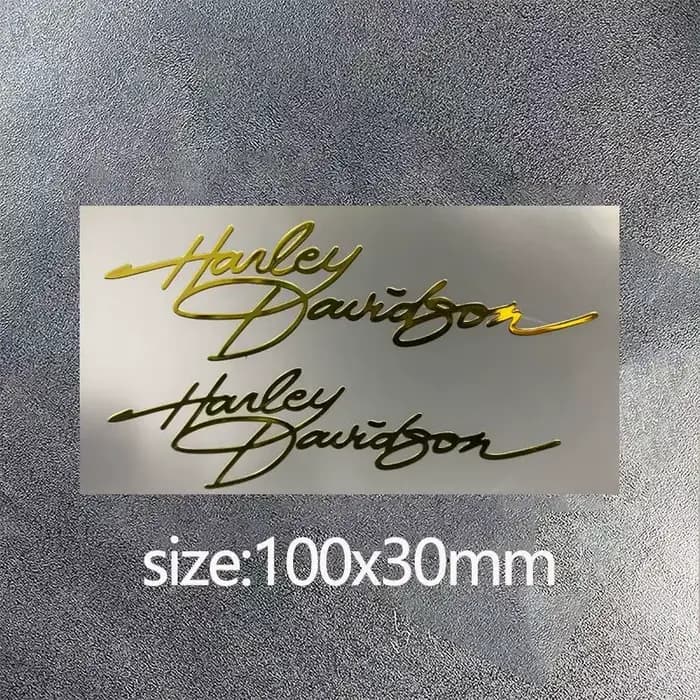 Autocollant personnalisé pour casque de moto en métal, décalcomanies de décoration rétro pour Harley