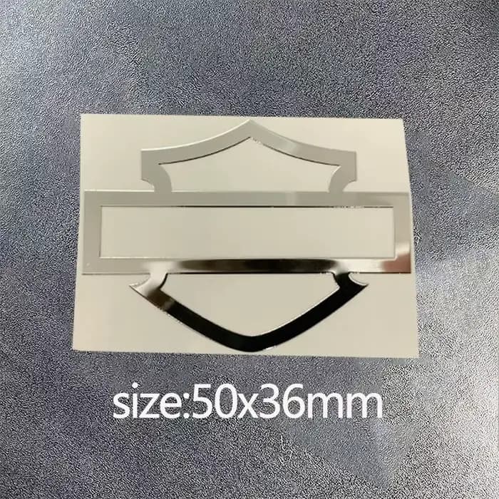 Autocollant personnalisé pour casque de moto en métal, autocollants rétro en forme de crâne pour Har