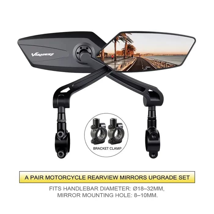 1 paire modifiée 360 °   Rétroviseurs latéraux pliables pour moto, pour Honda Varadero XL1000 XL700 