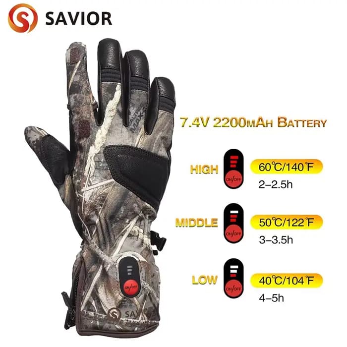 Gants chauffants à batterie Rechargeable pour hommes et femmes, alimentés par chauffage électrique p
