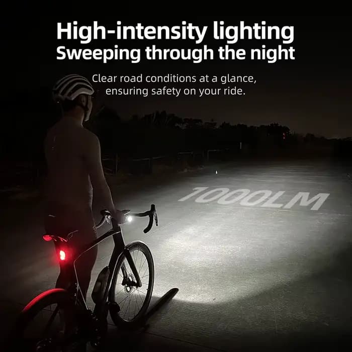 CYCLAMI X7 lumières phares intelligents USB Rechargeable route VTT feu avant 1000 Lum batterie rempl