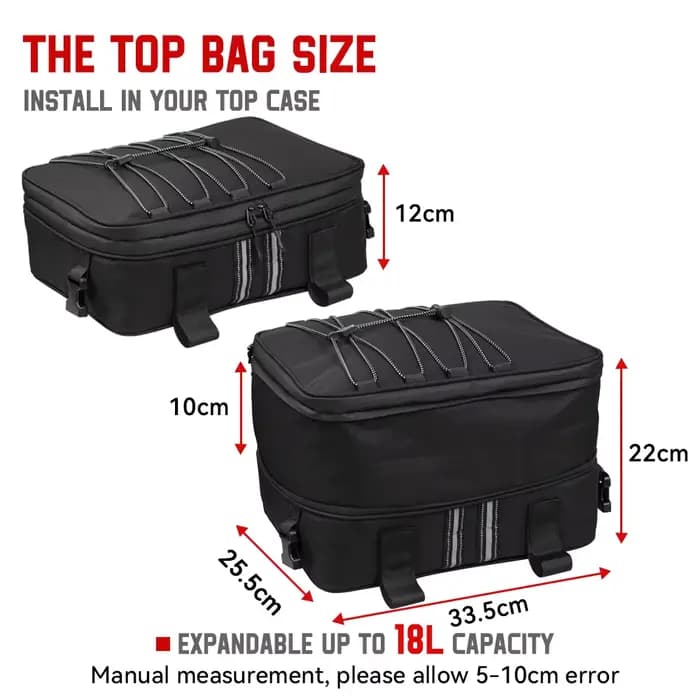 Nouveau sac étanche boîte supérieure sacoches sac étui sacs à bagages pour BMW R 1200 1250 GS LC Adv