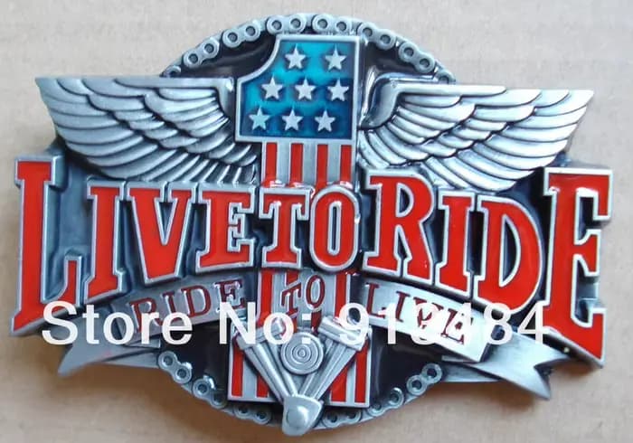 LIve To Ride Eagle – boucle de ceinture pour motards, adaptée à une ceinture de 4cm de large avec st