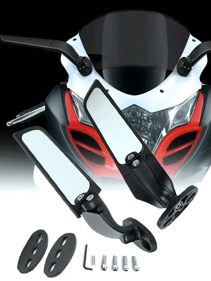 Rétroviseurs de moto modifiés pour Kawasaki Ninja 250 300 400 650 H2 H4, rétroviseur rotatif réglabl