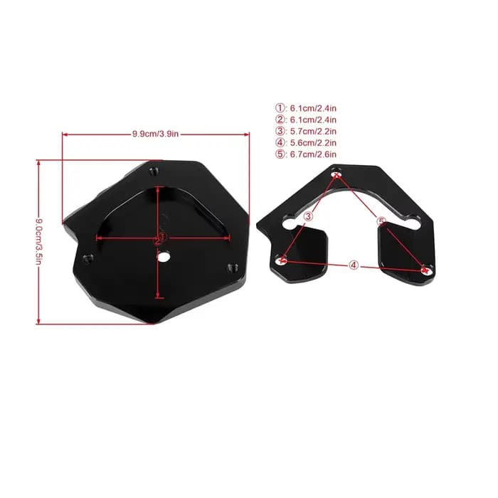 Pour Yamaha XT 1200 Z Super Tenere 1200 XT1200Z XT1200ZE moto CNC béquille pied support latéral agra