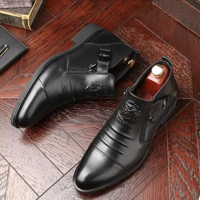 Chaussures pour hommes bottes pour hommes à la mode de luxe de haute qualité en cuir gaufré bottes p