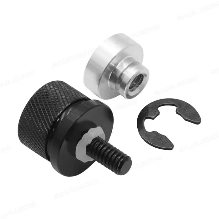 Couvercle de languette d'écrou de vis de boulon de siège de garde-boue arrière en aluminium pour Har