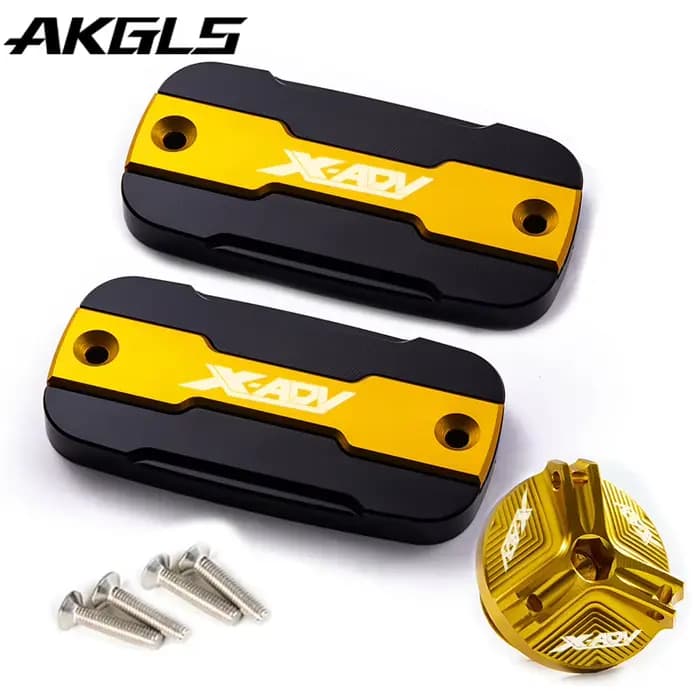 Bouchon de réservoir de liquide de frein avant de moto + bouchon de Port de remplissage, accessoires