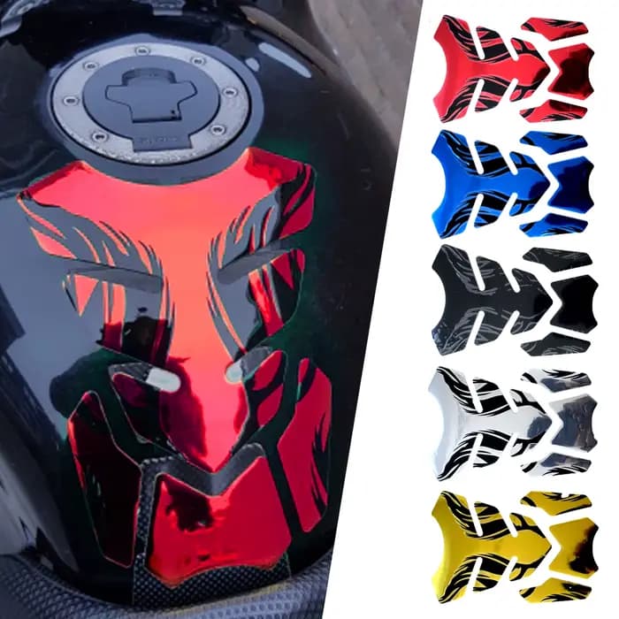 Autocollant de moto en arête de poisson 3D, couvercle de protection d'huile pour réservoir Vstrom 65