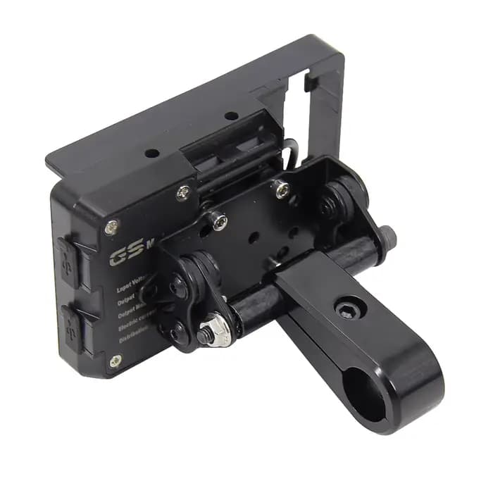 Universel nouveau pour Ø 22mm guidon nouveau noir moto téléphone GPS support avec pince de guidon