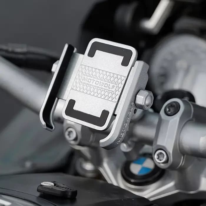 Support de téléphone pour guidon modifié de Moto en alliage d'aluminium, rétroviseur universel, supp