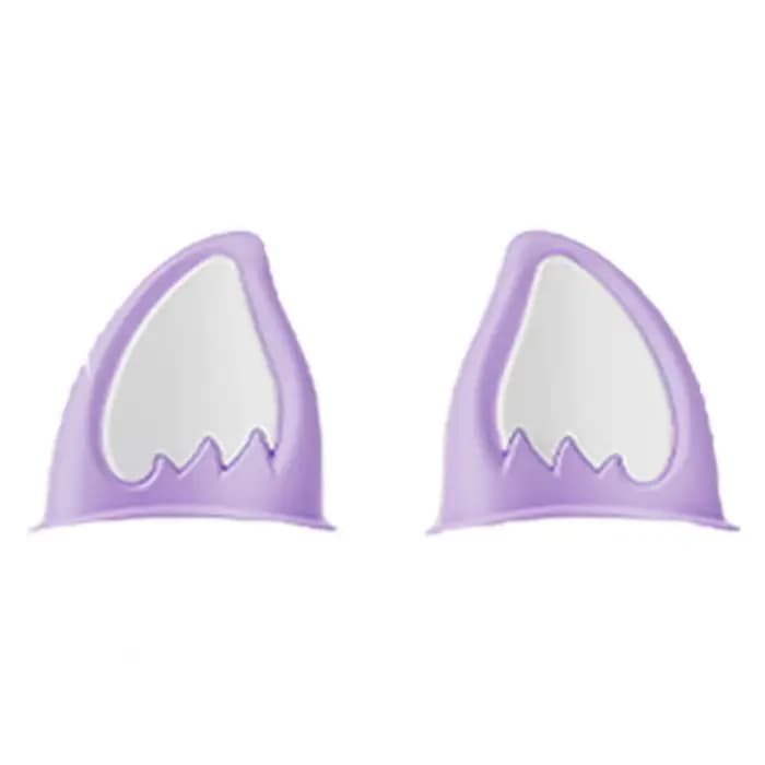 Accessoire d'oreille de casque de moto, décorations d'oreille de chat pour Scooter, vélo, adhésif po