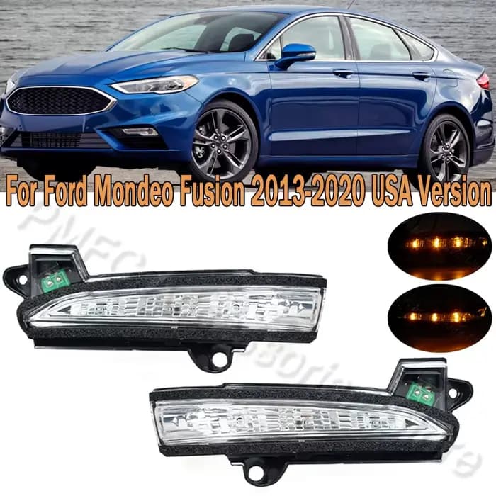 Clignotant lampe latérale rétroviseur Signal clignotant clignotant pour Ford Mondeo Fusion 2013 2014