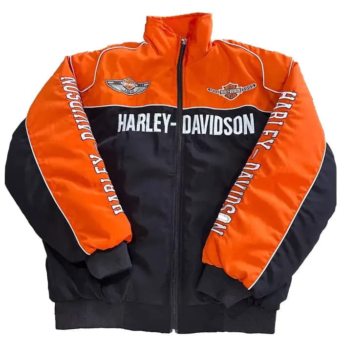 Veste rembourrée en coton brodée pour moto, combinaison Cool pour Harley Davidson Electra Glide Ultr