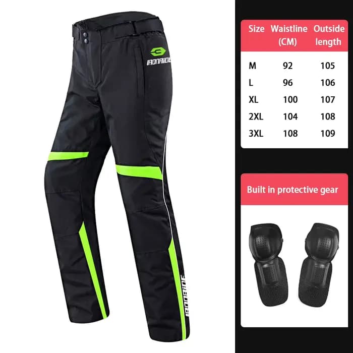 Pantalon de moto chaud coupe-vent avec équipement de protection pantalon d'équitation de Motocross e
