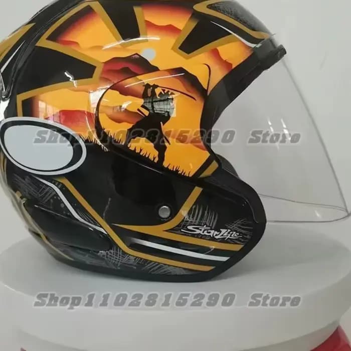 Ram3 Pedrosa samouraï demi-casque hommes et femmes moto tout-terrain casque d'été descente course mo