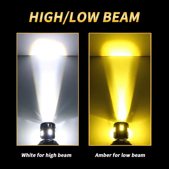 Oprah 8000Lm Moto LED Phares Ampoules H4 H6 BA20D P15D Avec Lentille Pour BMW KTM ATV Honda Harley D