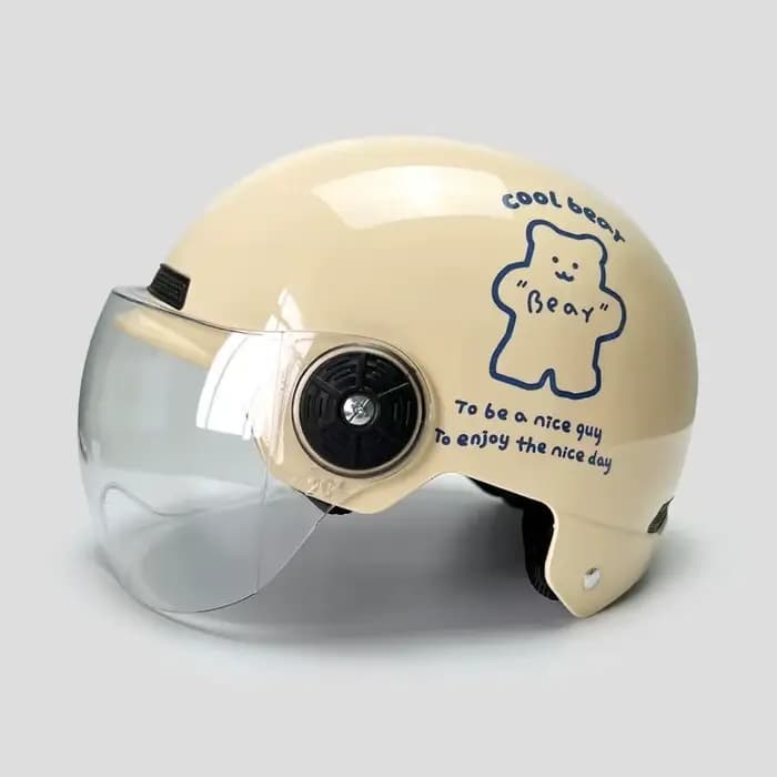 Casque de voiture à batterie électrique pour hommes et femmes, casque de soleil universel, demi-casq