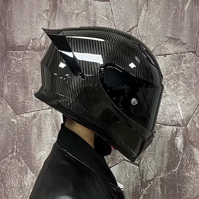 Casque de moto en fibre de carbone Orz-MT30, quatre saisons, intégral, approuvé par points, unisexe