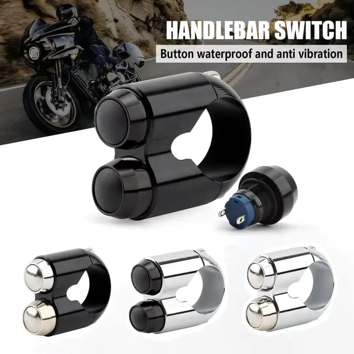 Interrupteur de commande de guidon de moto, 1 ", 25mm, bouton de klaxon, clignotant, interrupteur d'