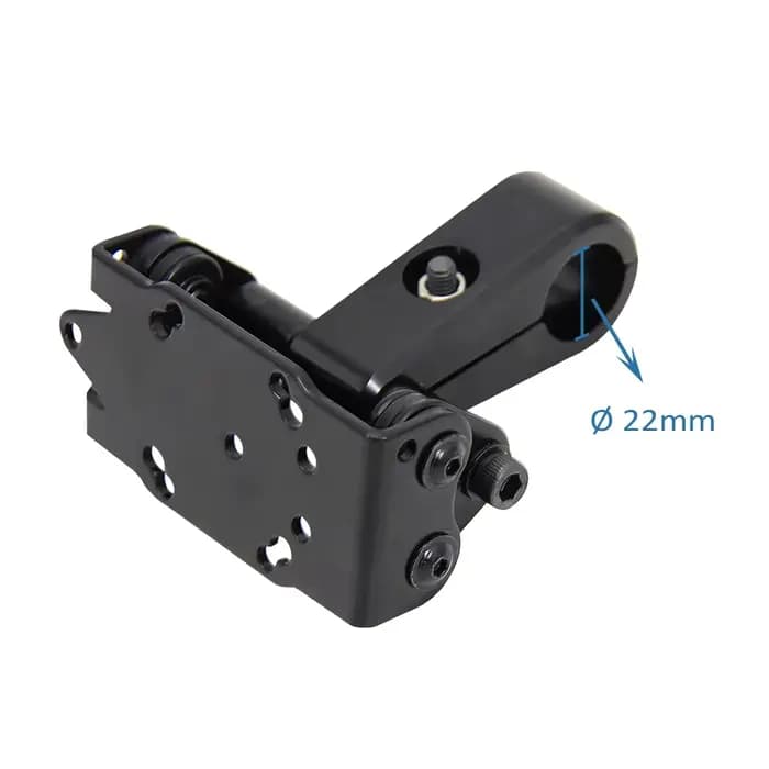 Universel nouveau pour Ø 22mm guidon nouveau noir moto téléphone GPS support avec pince de guidon