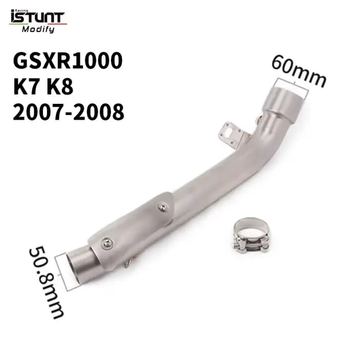 Tuyau de liaison intermédiaire modifié pour Suzuki GSXR1000, GSX R1000, GSPoly 1000, 2005-2016, syst