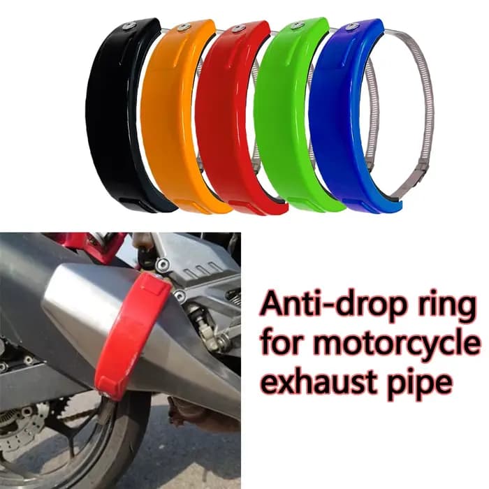 Accessoires de moto de haute qualité 100-155mm, protecteur d'échappement rond universel, anneaux de 
