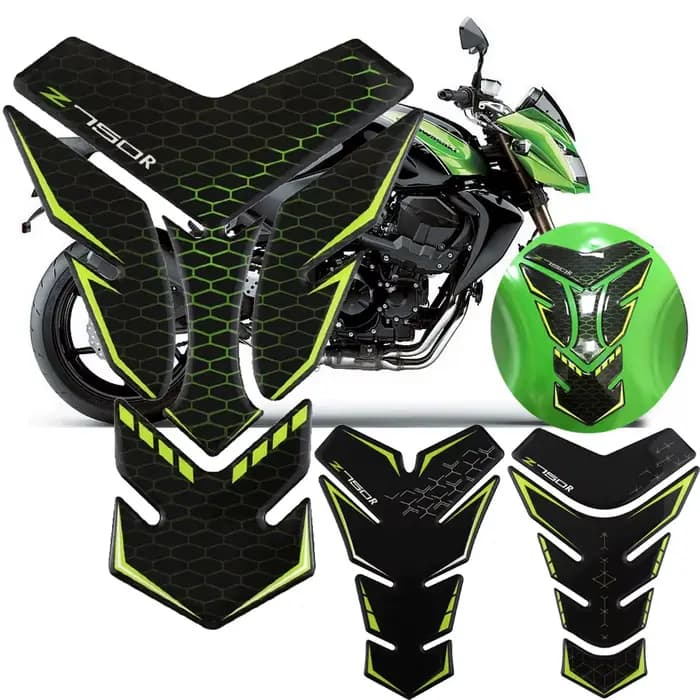 Zexecute-R Z900 Z1000 Moto Précieux Pad Protecteur 3D Autocollant Logo Stickers Racing TankSub pour 