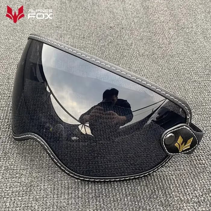 Lunettes de casque de moto coupe-vent, pare-brise rétro, visière à bulles, lentille adaptée aux casq