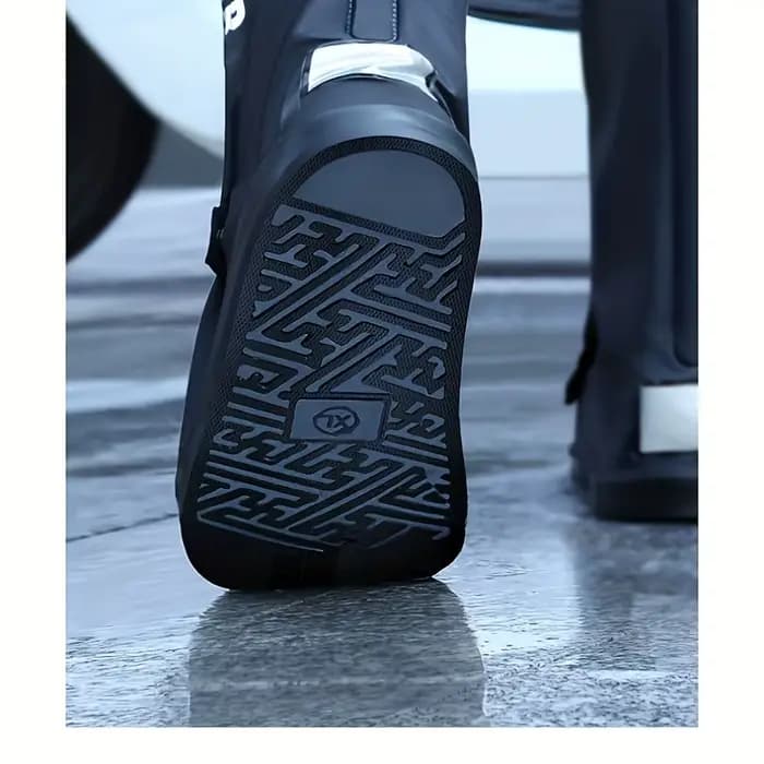 Bottes de pluie à Tube haut pour moto, imperméables, réfléchissantes, antidérapantes, accessoires de