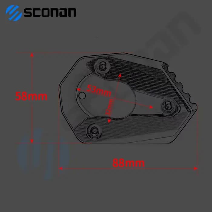 Extension de béquille latérale pour KAWASAKI NINJA250 NINJA300 NINAlban650 650R NINAlban1000 SX, acc
