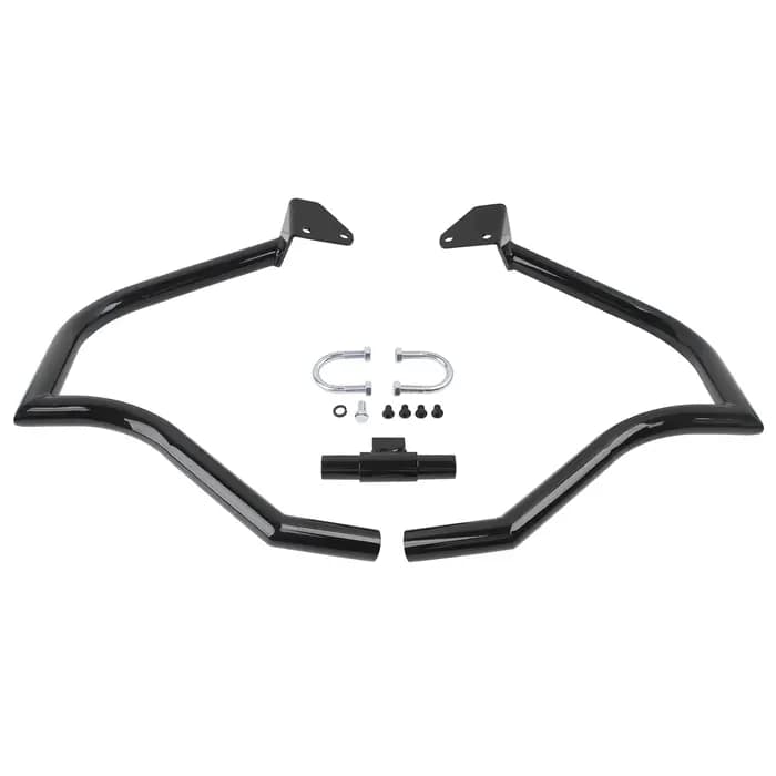 Barre de protection moteur chromée/noire pour Harley Dyna Fat Bob Low Rider Street Bob Wide Glide 20