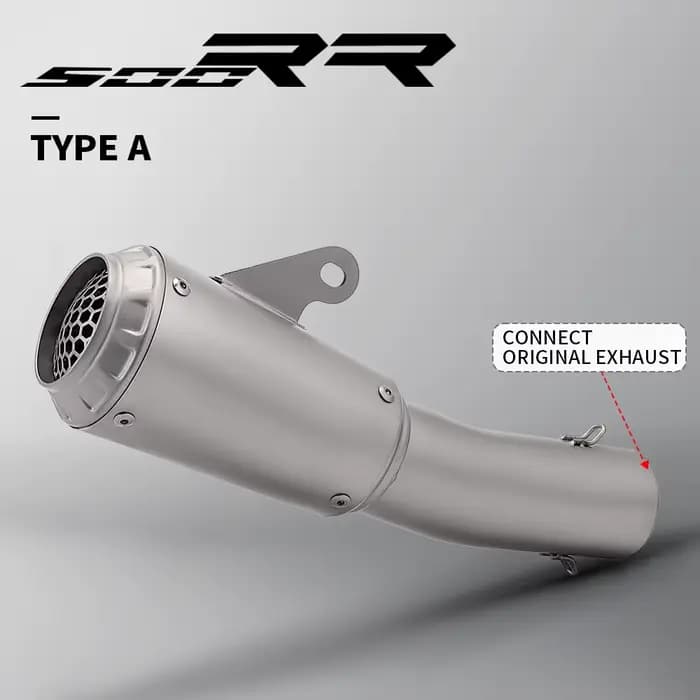 Zxmoto 500RR système d'échappement de Moto ligne de course silencieux à enfiler évasion Moto connect