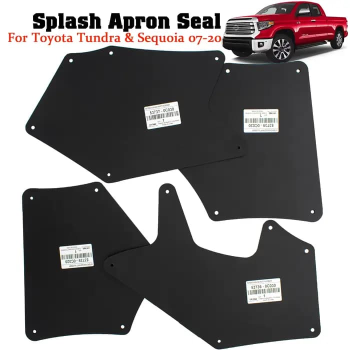 Garde-boue avec Clips de retenue, doublures de garde-boue pour Toyota Tundra Sequoia 2007 – 2020