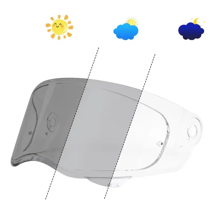 Visière photochromique pour casque V10, pour casque de moto HJC V10 HJ-41, lentille de protection ch