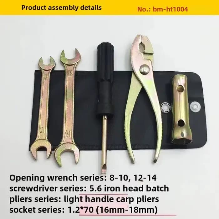 Kit d'outils de réparation de moto pour véhicule électrique, kit d'urgence portable, accessoires d'é
