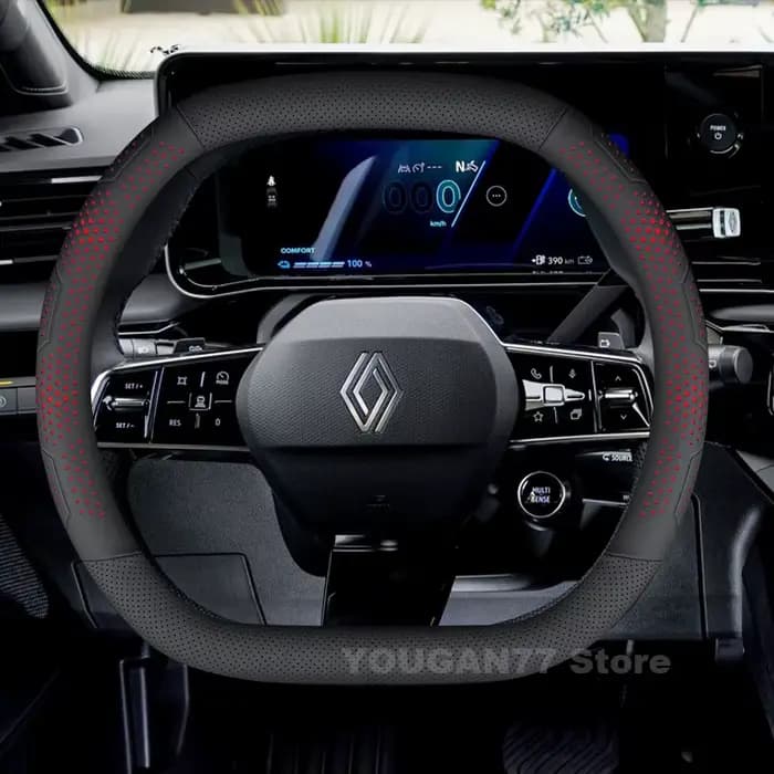 Housse de volant de voiture en cuir, pour Renault 5 e-tech Austral Rafale 2023 – 2025, Double type D