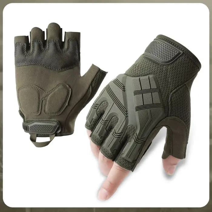 Gants tactiques tout-terrain pour hommes, gants de tir, de chasse, de conduite, antidérapants, demi-