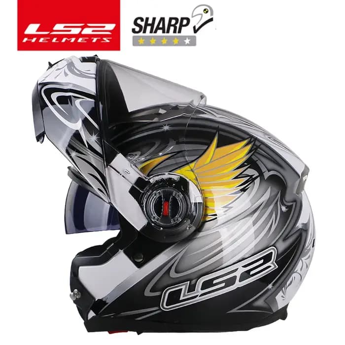 LS2-Casque de moto rabattable FFsuspec, casques modulaires à lentille de tourisme personnalisée, cas