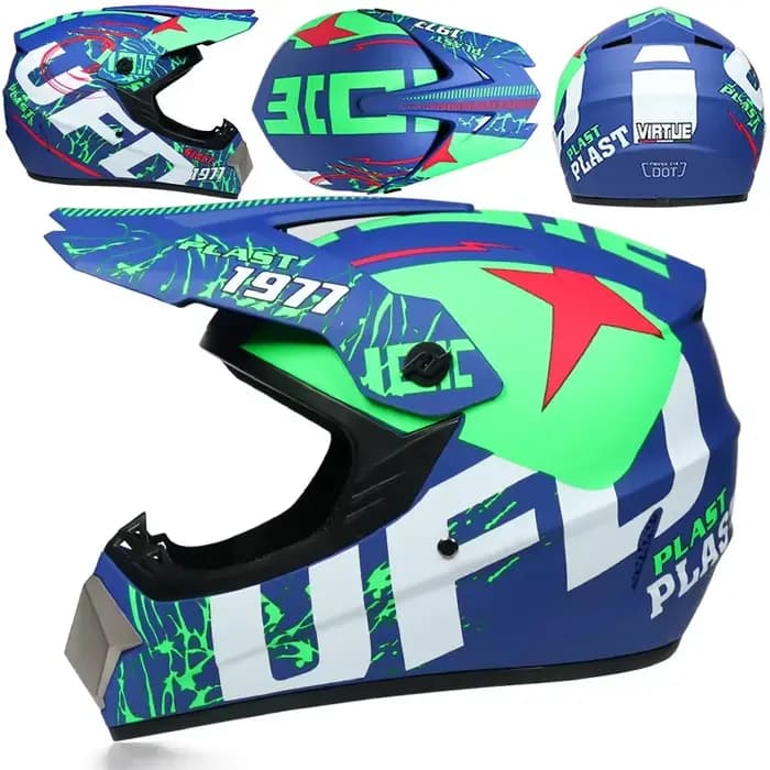 Casque de moto tout-terrain pour enfants, casque de sécurité pour enfants, motocross, descente, AM D