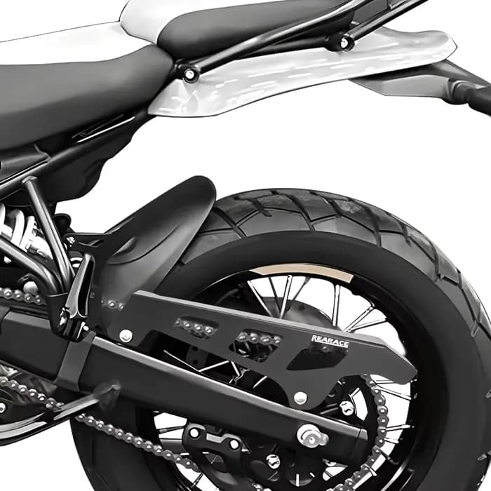 Couvercle de protection arrière en aluminium pour moto
