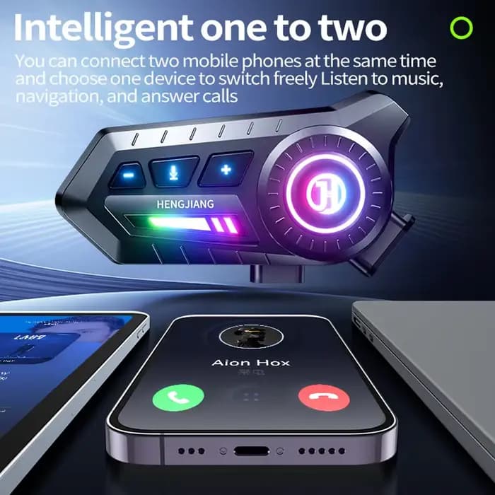 Casque de Moto Bluetooth 6.0