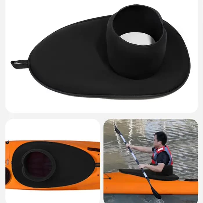 Jupe anti-éclaboussures universelle pour kayak et canoë, imperméable, pour kayaks à assise intérieure