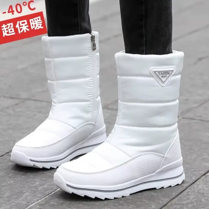 Bottes d'hiver pour femmes 2025 bottes de neige femmes chaud épaissi peluche imperméable antidérapant résistant au froid botte extérieure dames chaussures d'hiver
