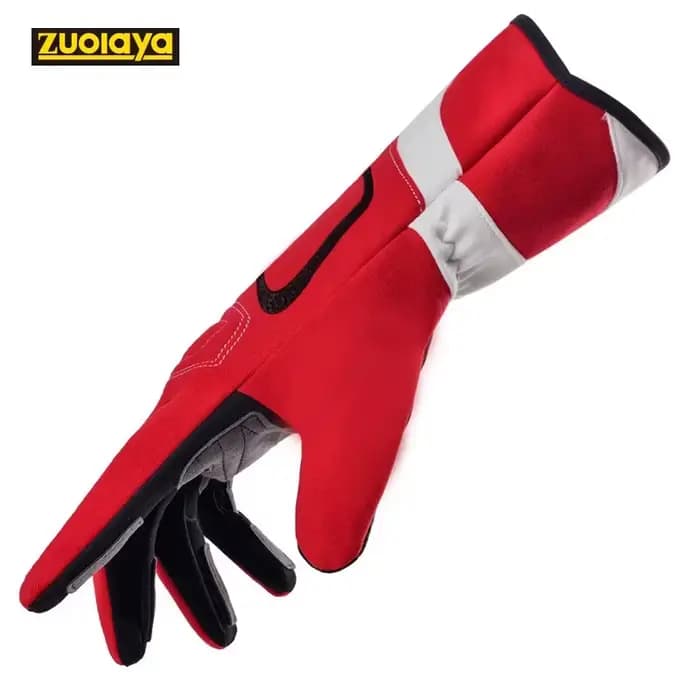 Gants de karting longs antidérapants en silicone pour course