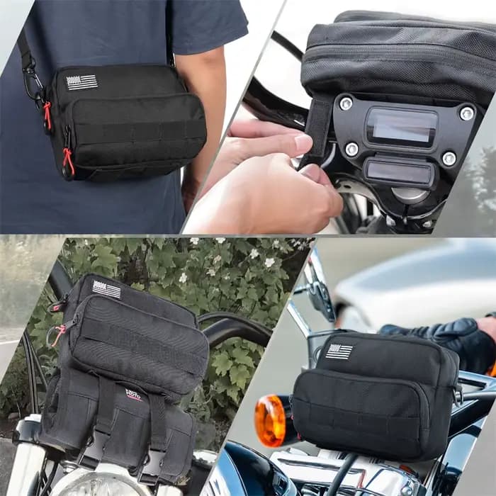 Sac de guidon de moto, sacs cylindriques