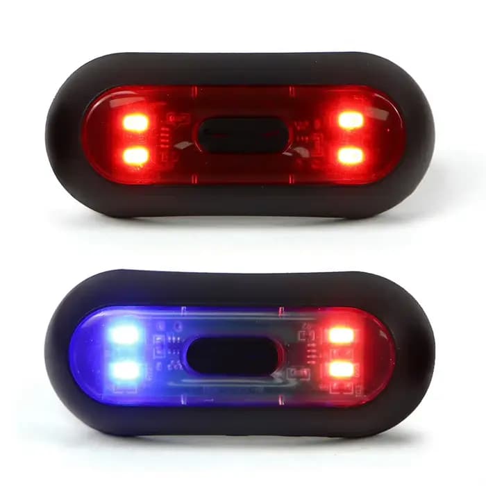 Feu stop étanche pour casque de moto