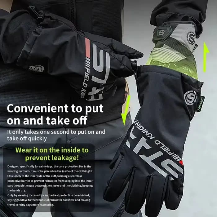 Housses de gants de moto imperméables pour écran tactile